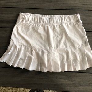 White tennis skirt skort
